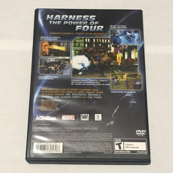 PS2: Fantastic 4 (PlayStation 2) - Picture 2 of 3